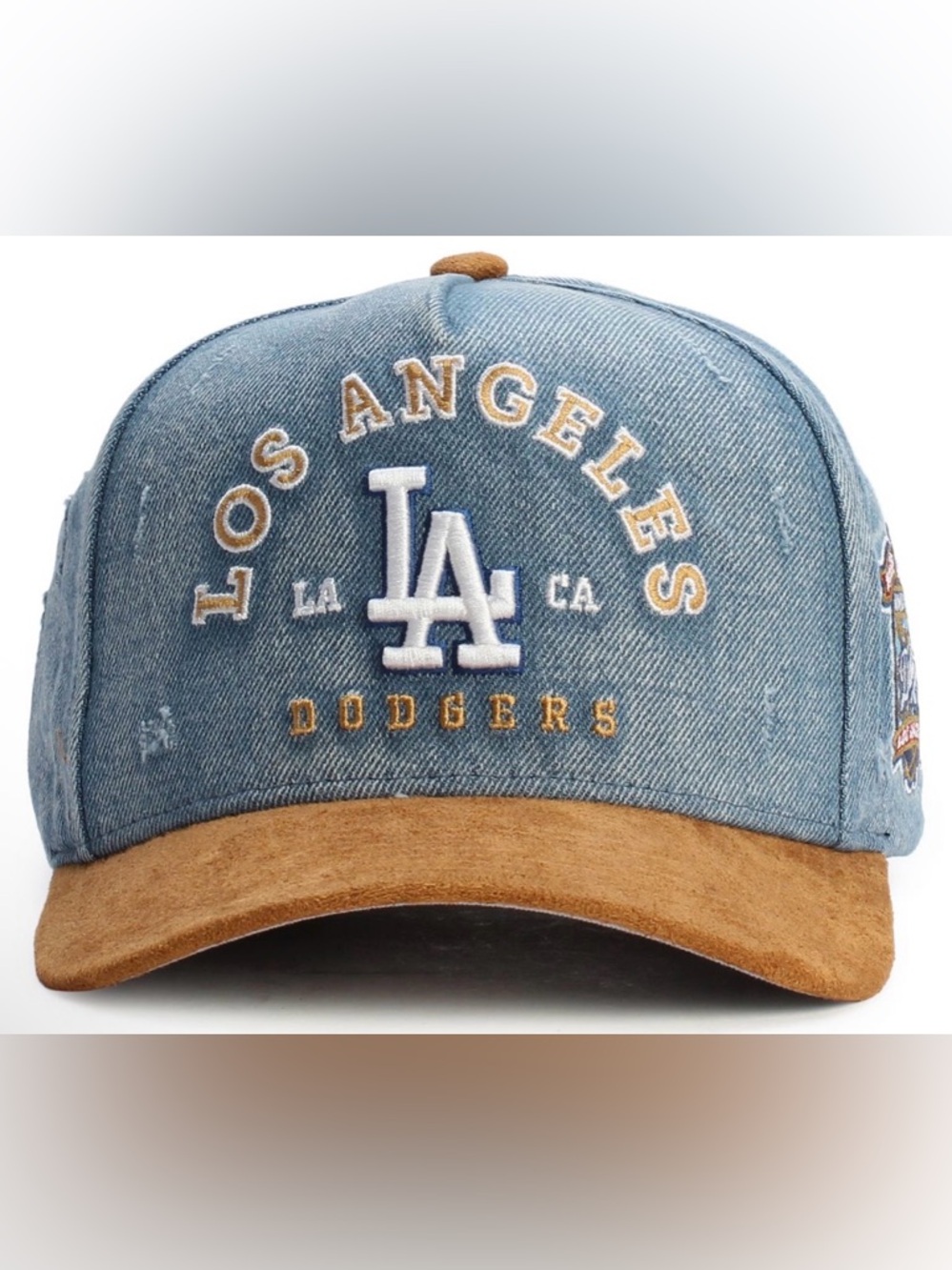 NWOT Mitchell & Ness LA Dodgers Wood Work Pro Pinch Strap Back Hat